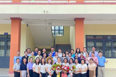 TRƯỜNG TH&THCS TRẦN PHÚ TỔ CHỨC LỄ GẶP MẶT, CHIA TAY CÔ VÕ THỊ XUÂN LỘC VỀ NGHỈ HƯU THEO CHẾ ĐỘ